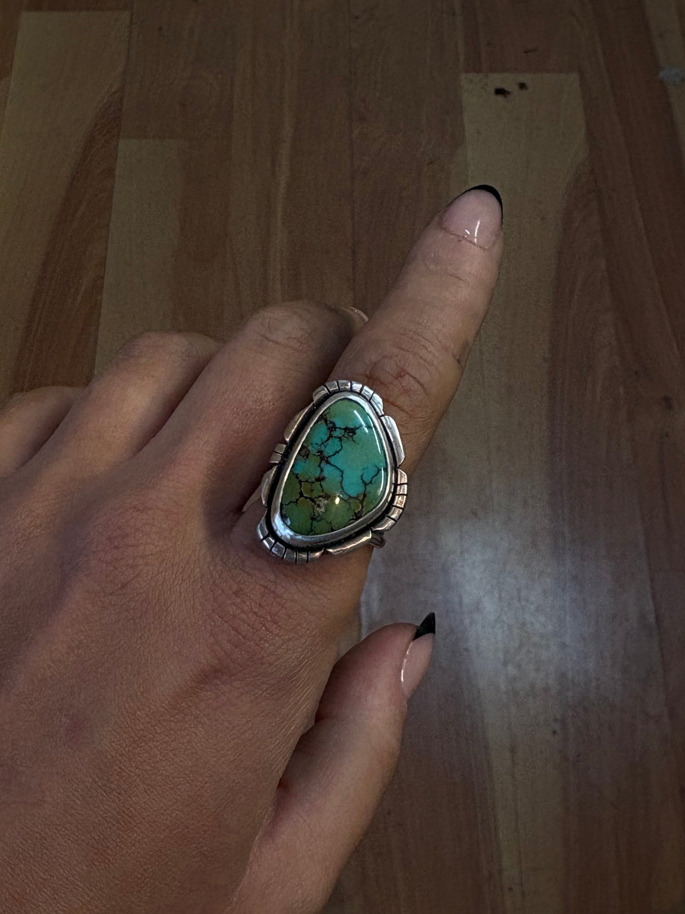 Treasure Mountain Turquoise Ring Size 7