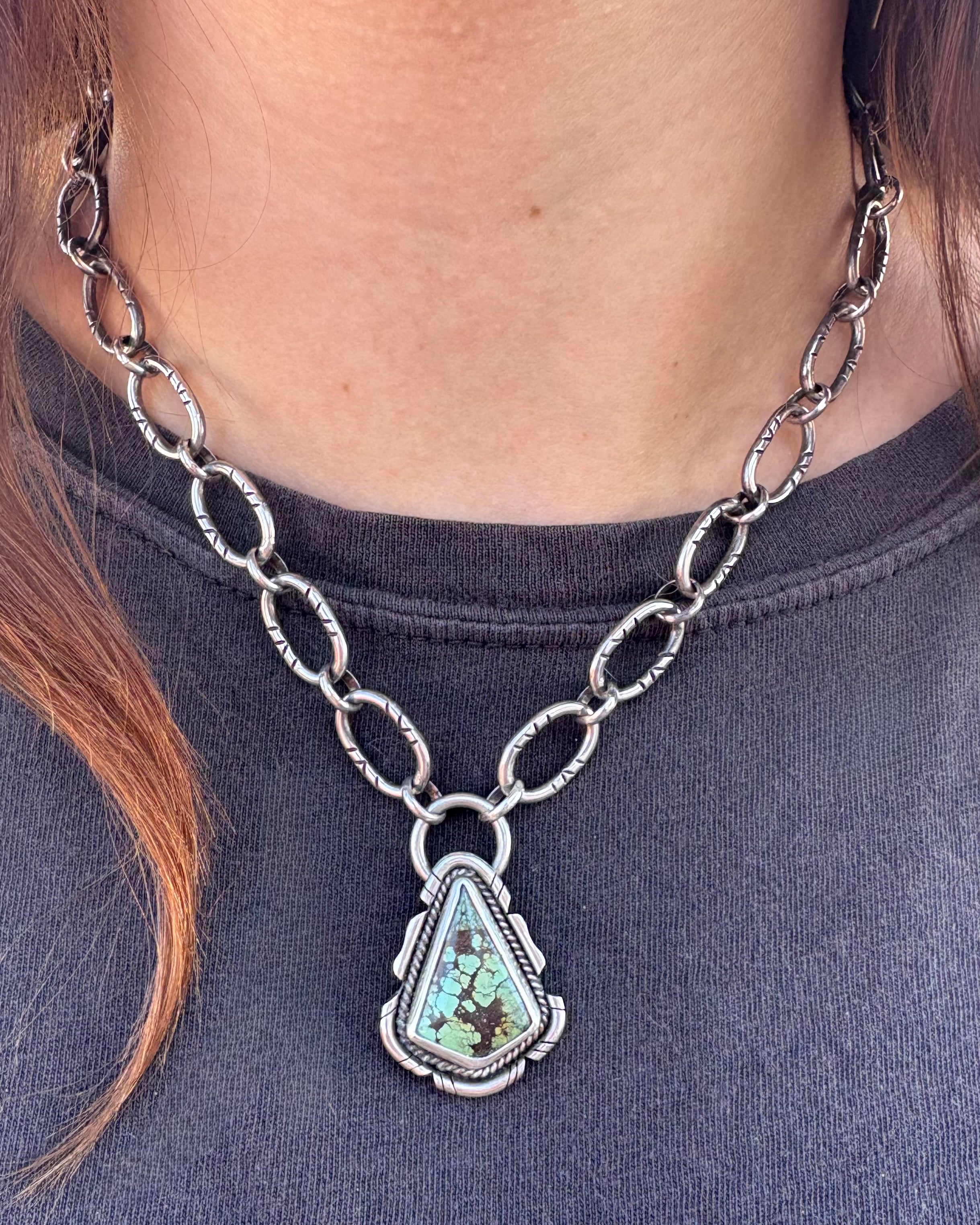 Bamboo Mountain Turquoise Necklace – Red Lady Silver Company