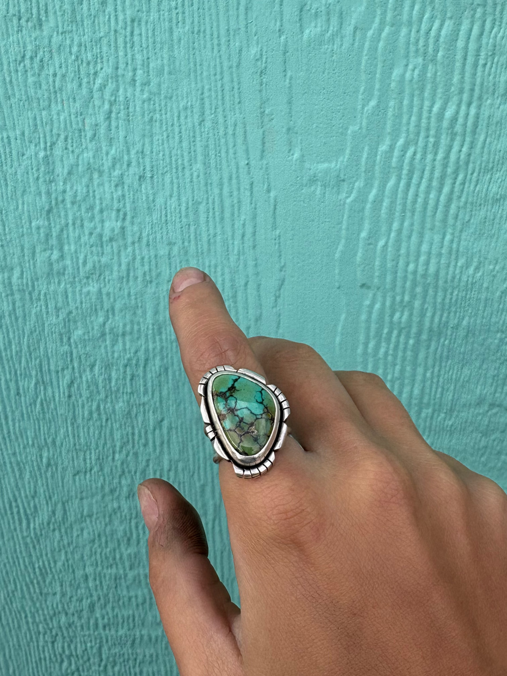 Treasure Mountain Turquoise Ring Size 7