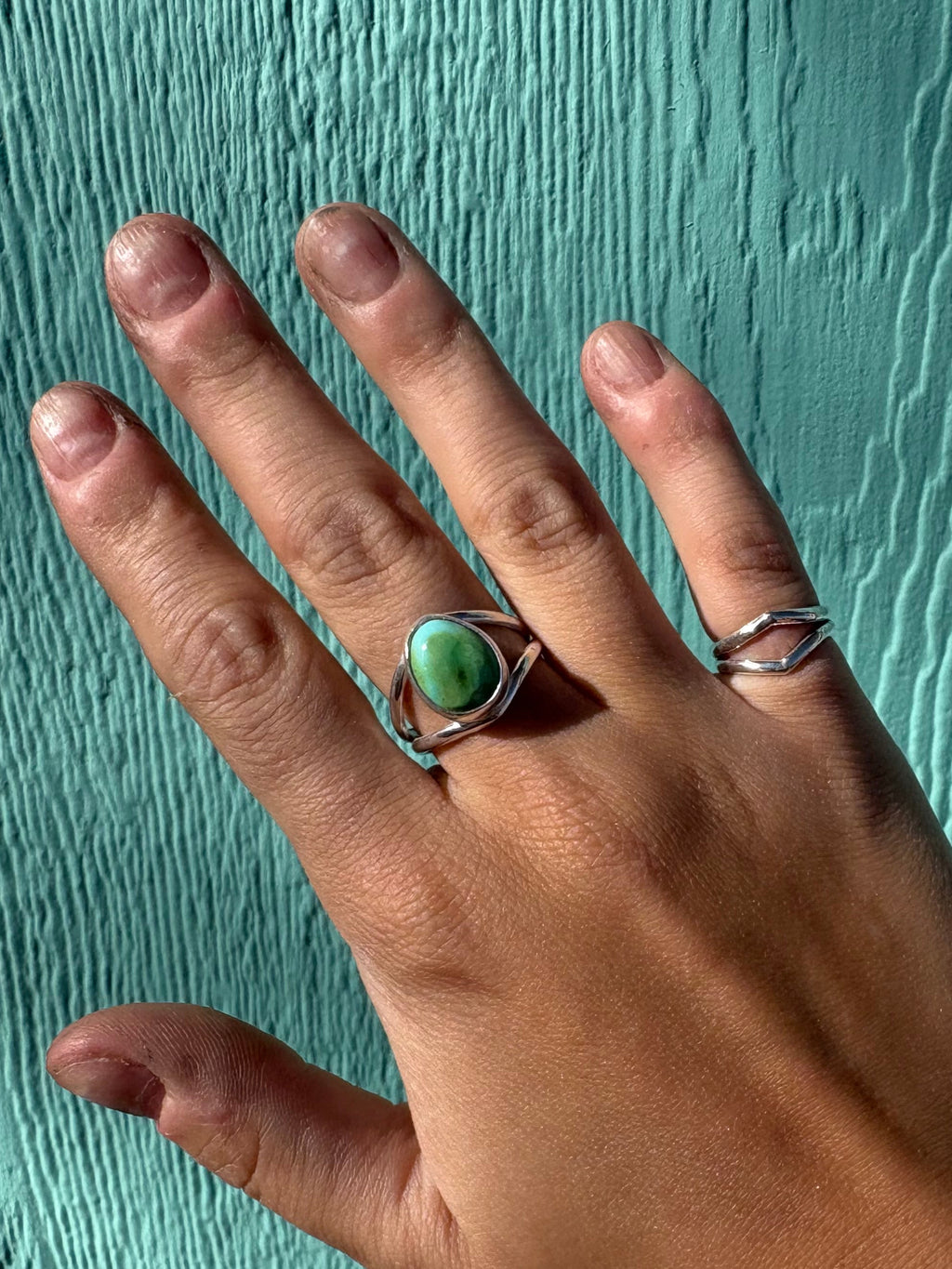 Sonoran Mountain Split Band Ring Size 8