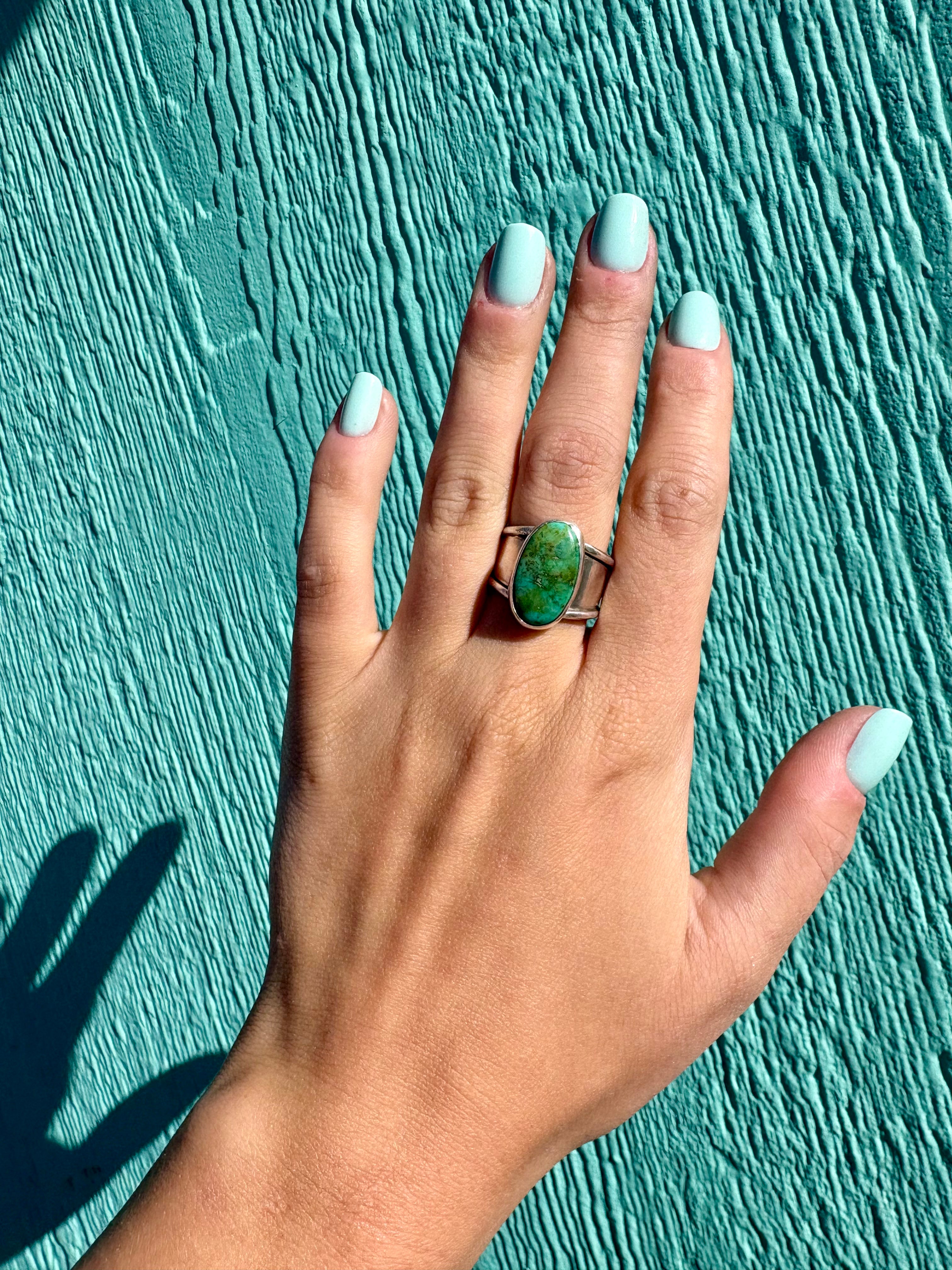 Sonoran Mountain Turquoise Ring Size 7.5