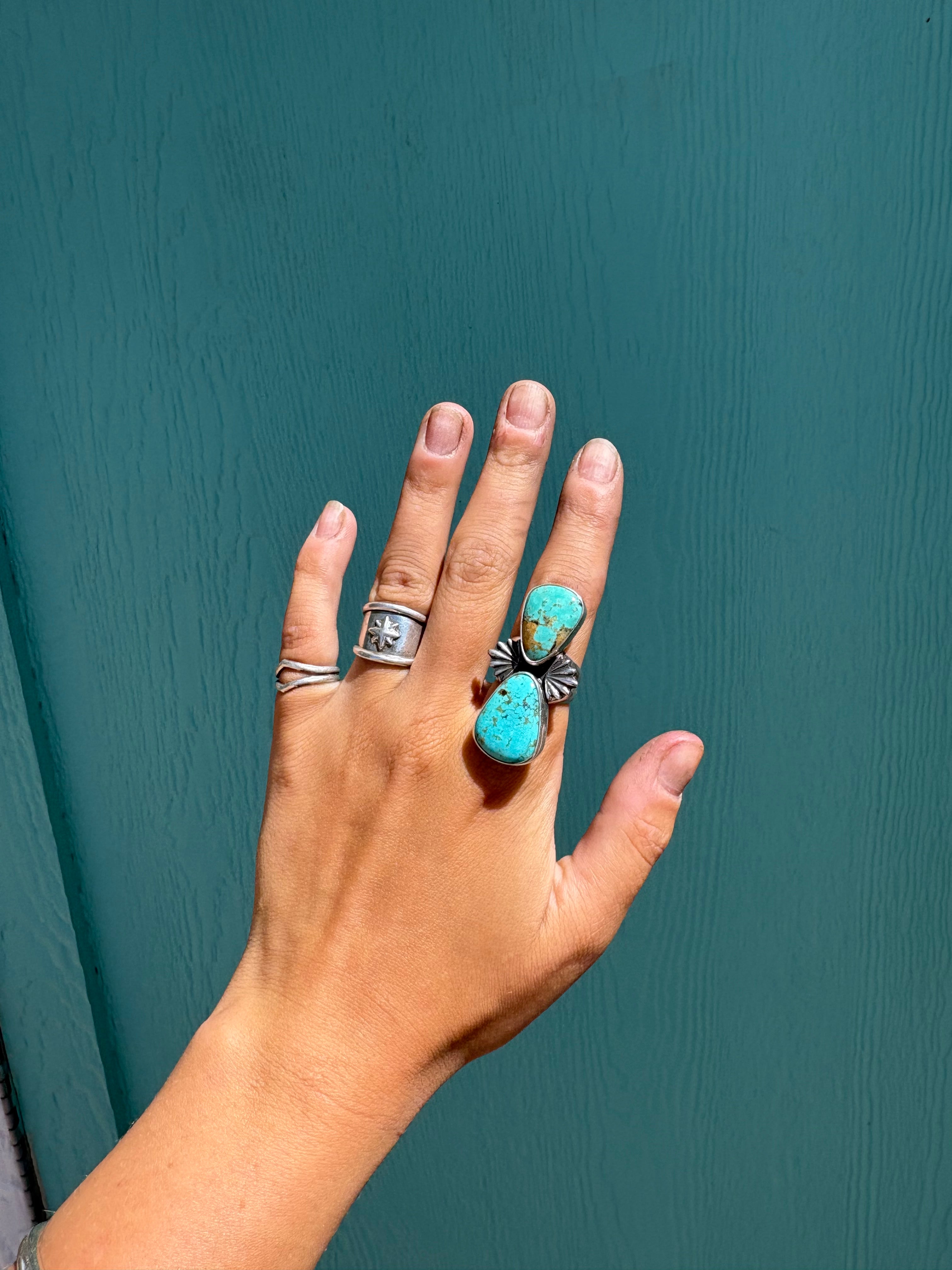 2 Stone Kingman Ring Size 8.5