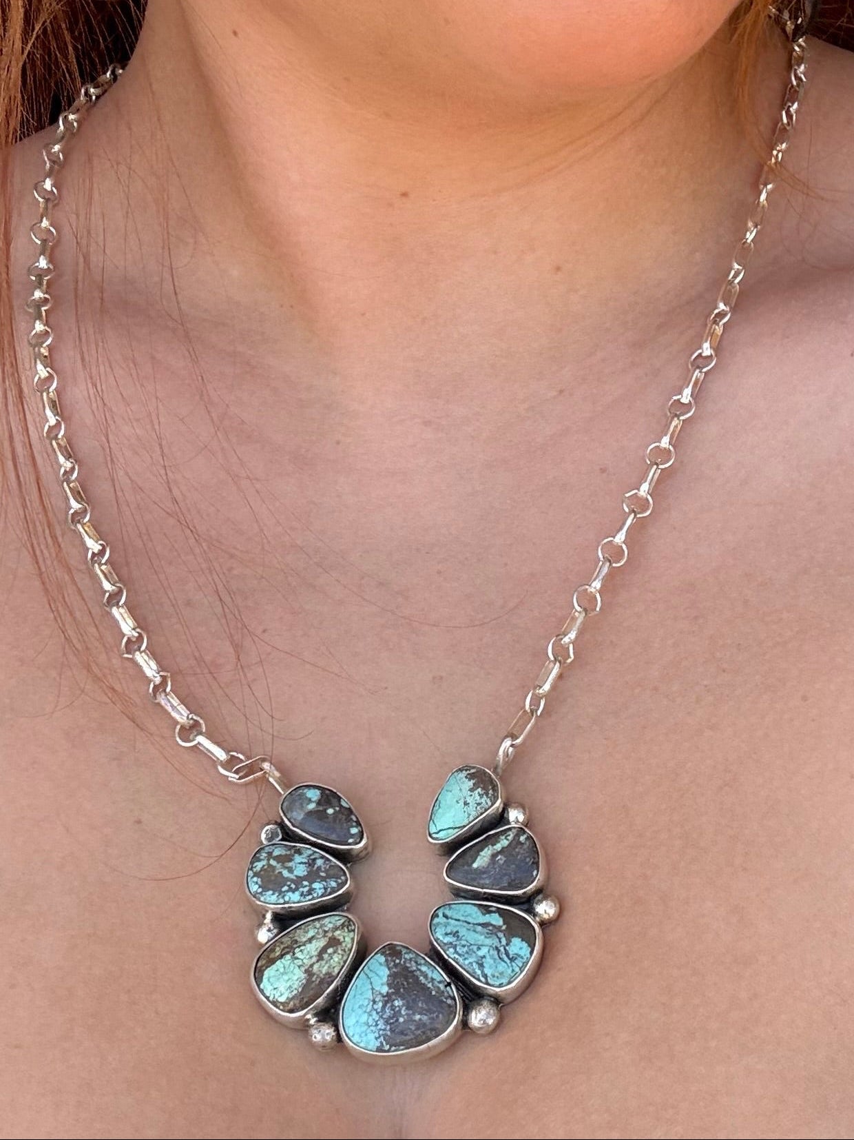 Number 8 Turquoise Horseshoe