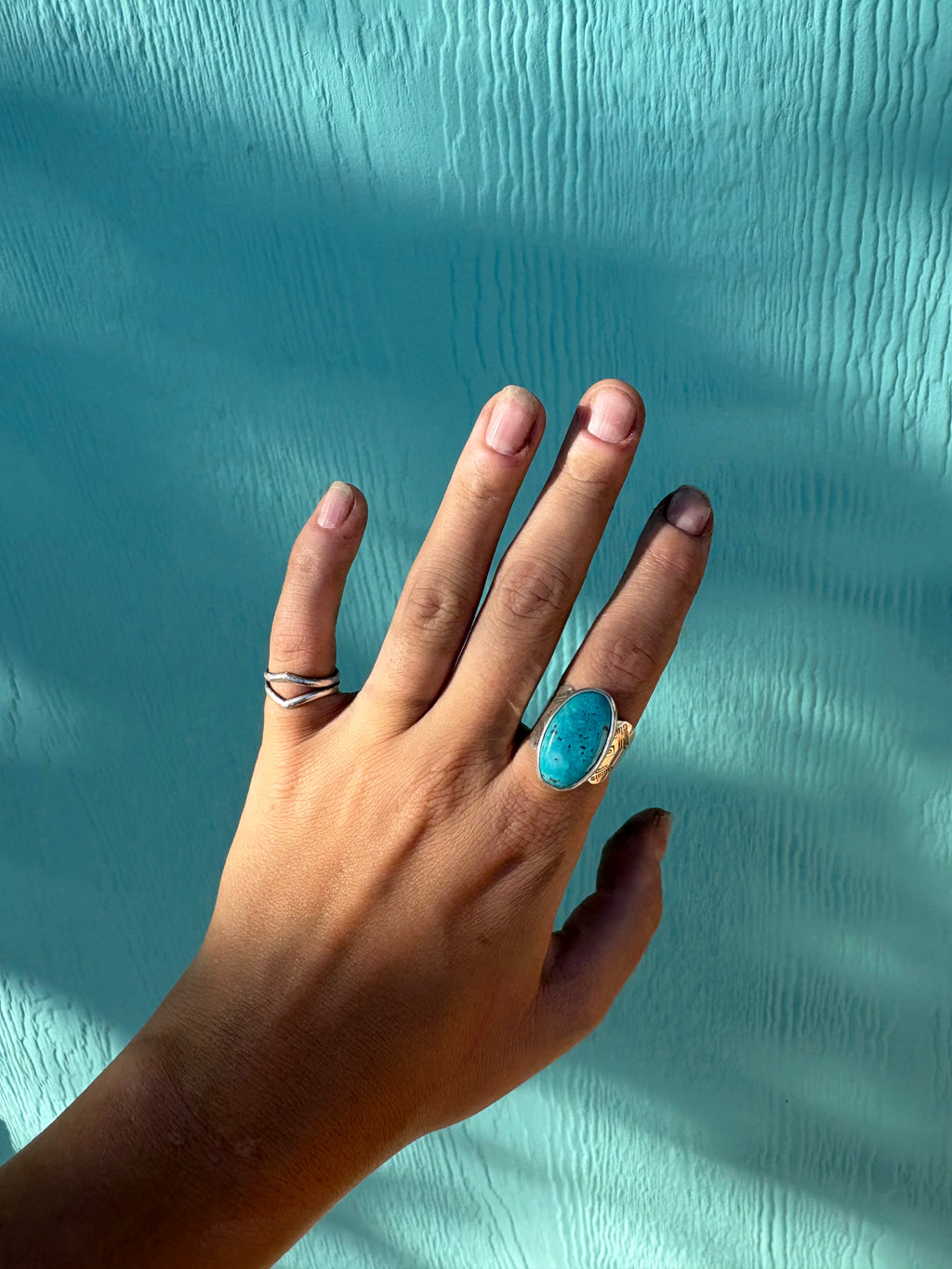 Stamped Kingman Ring Size 8.5